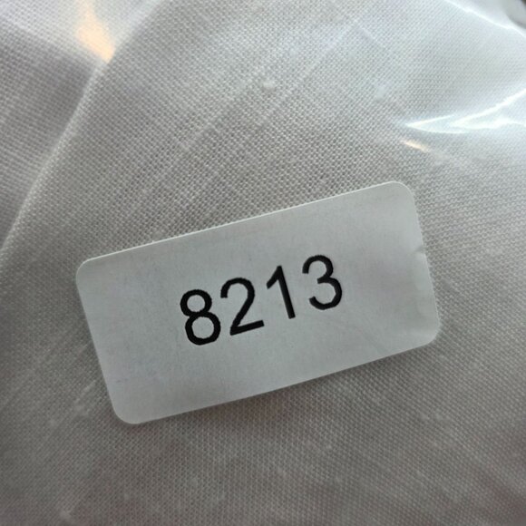 Womens White Open Front Linen Blazer Jacket 3/4 Sleeve Pockets Size XL - Picture 8 of 8